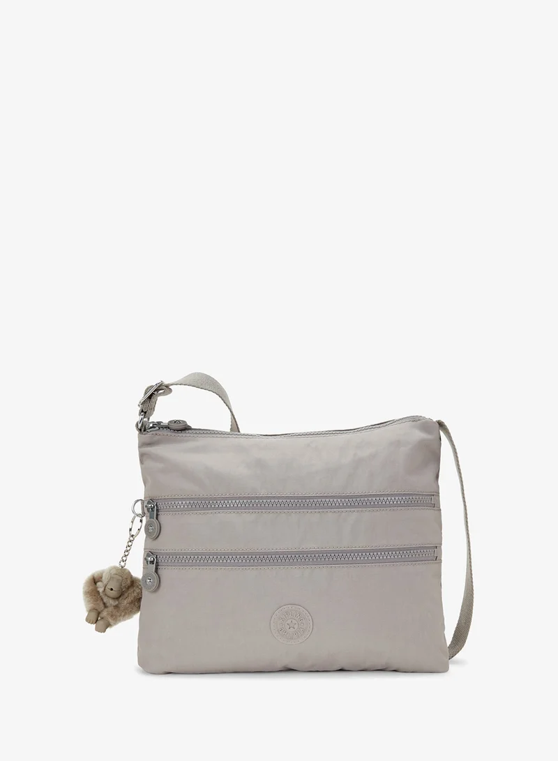 kipling Alvar Female Medium Crossbody Bag - Grey Gris