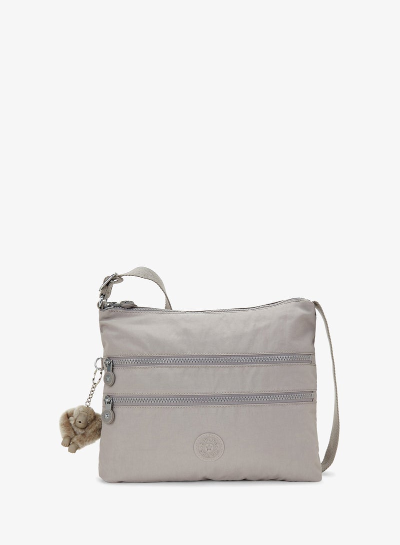 kipling Alvar Female Medium Crossbody Bag - Grey Gris - Image 1