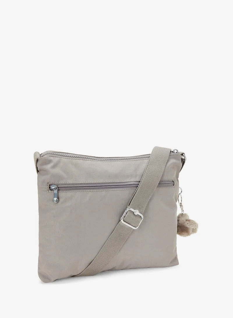 kipling Alvar Female Medium Crossbody Bag - Grey Gris