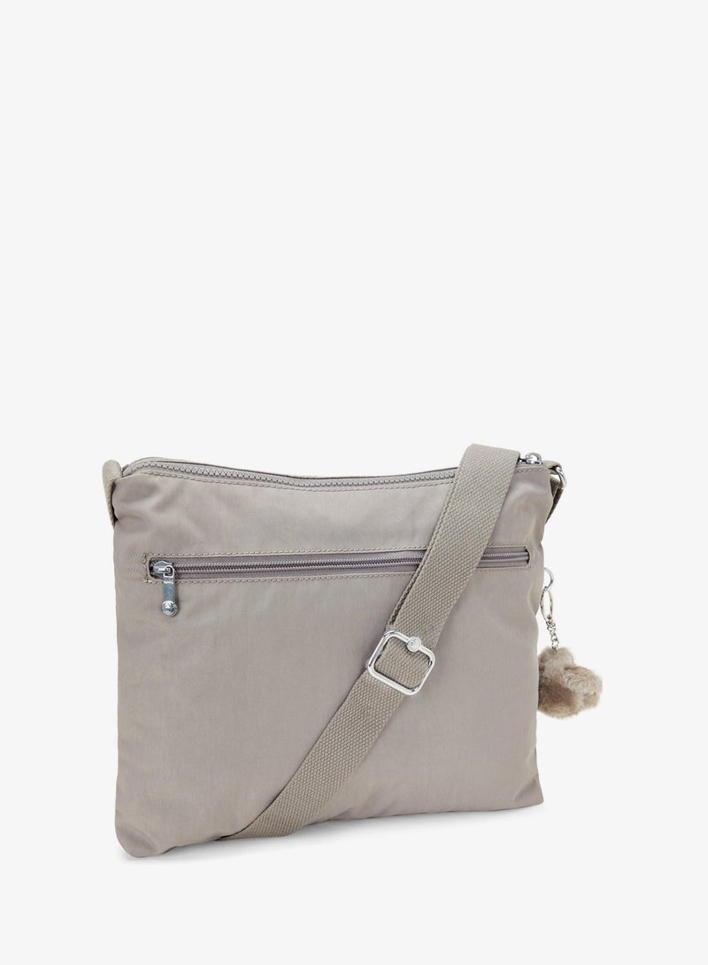 kipling Alvar Female Medium Crossbody Bag - Grey Gris - Image 2