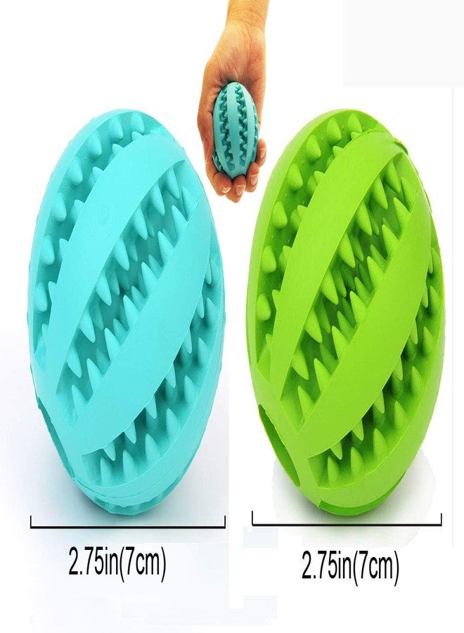 Sunglow 2 Pack Dog Toy Ball - Nontoxic Bite Resistant Teething Toys for Small/Medium/Large Dog and Puppy Cat, Dog Pet Food Treat Feeder Chew Tooth Cleaning Exercise Game IQ Training - Image 2