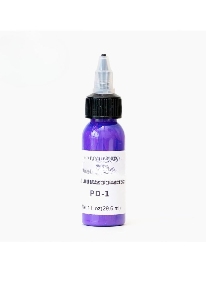 Generic - 1pc Color Tattoo Ink, Smooth Consistent 30ml Tattoo Practice Color Tattoo Pigment, Vegan Friendly Tattoo Color Perfect For Lining And Shading, (PD-1 Purple) - Image 1