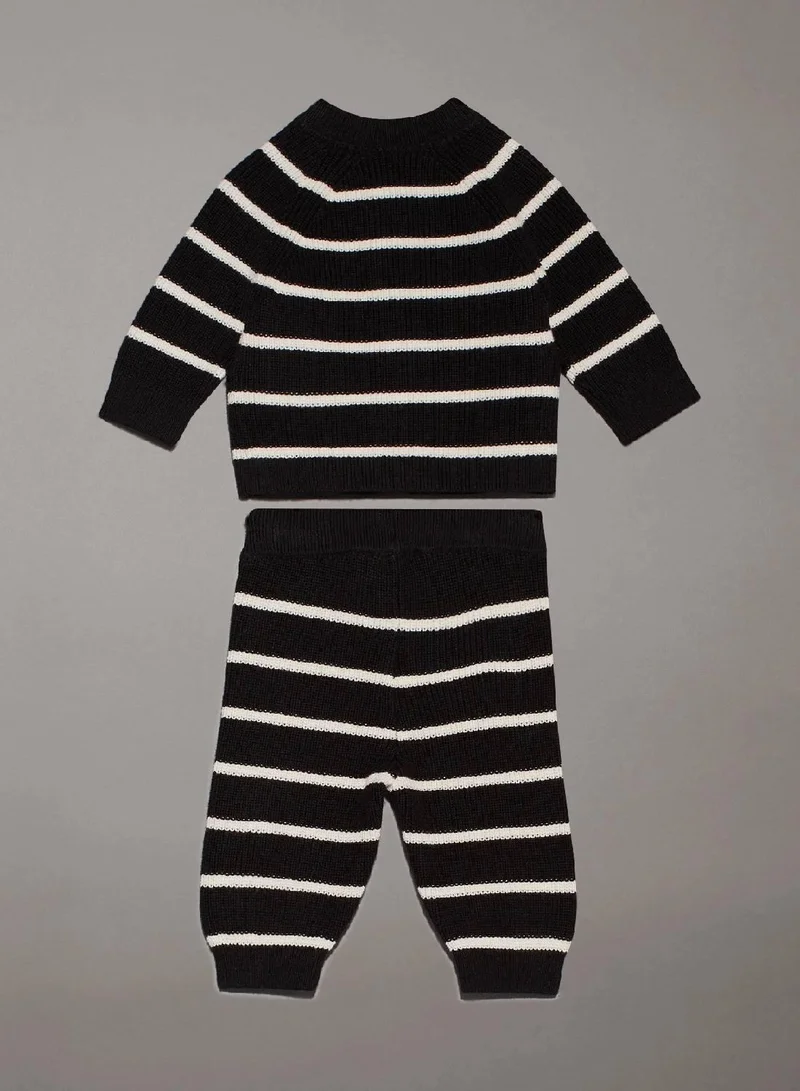 كالفن كلاين جينز طقم مخطط محبوك