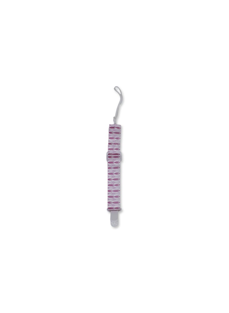 Cotton Soother Clip – Pink Arrow Design - Image 2