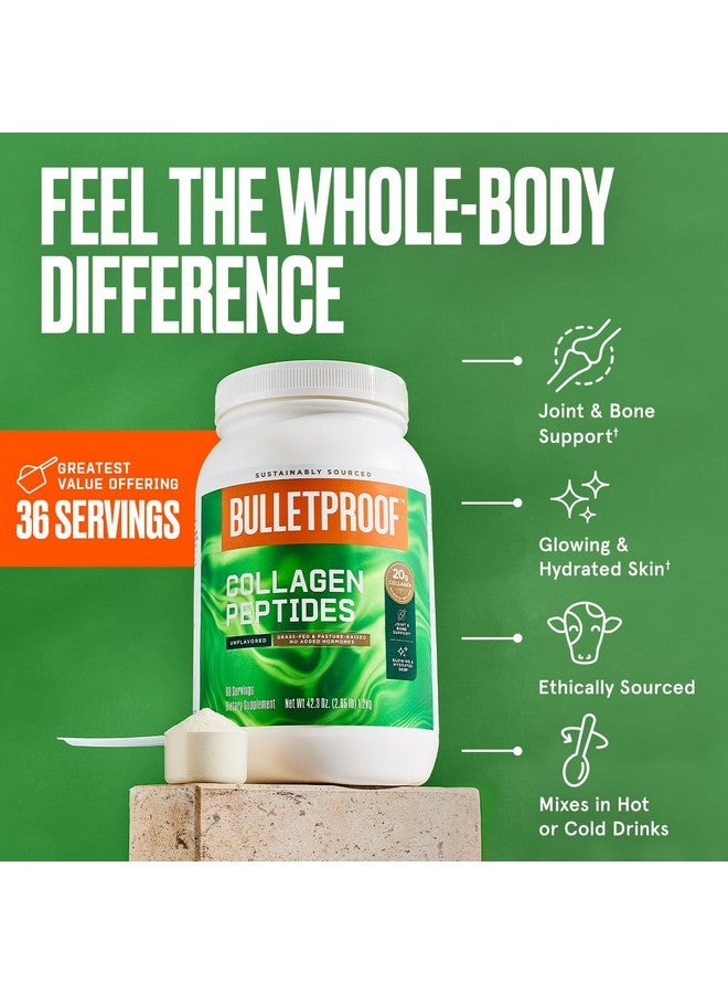 Bulletproof Unflavored Collagen Peptides Powder, 42.3 Ounces, Grass-Fed Collagen Protein and Amino Acids for Skin, Bones and Joints - Image 3