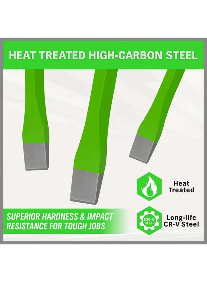 SWANLAKE 3pcs Heavy Duty Cold Chisel Set 3 8 1 2 5 8 Inch Carbon Steel for Masonry Woodworking - Image 4