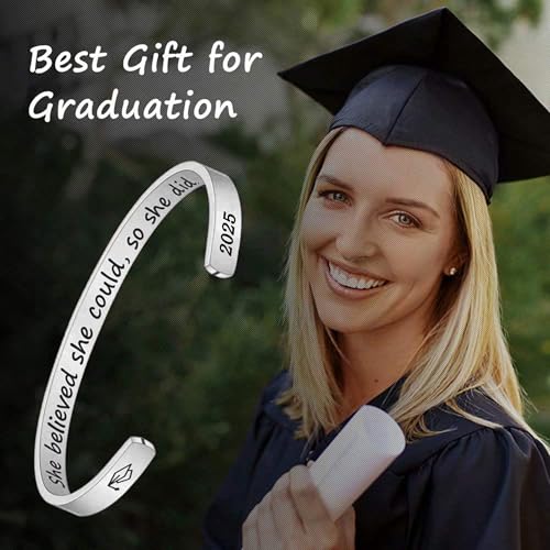 M MOOHAM Graduation Gifts for Her 2025, Class of 2025 Gift Middle High School College Senior Graduation Gifts Bracelet Jewelry for Her Women Male best Friends Sister Grad Present Gift - Image 5