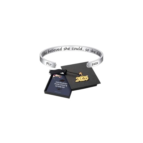 M MOOHAM Graduation Gifts for Her 2025, Class of 2025 Gift Middle High School College Senior Graduation Gifts Bracelet Jewelry for Her Women Male best Friends Sister Grad Present Gift - Image 1