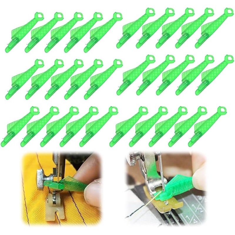 Fish Mouth Sewing Machine Needle Threader Simple Needles Threader, 20/30/40/50 Easy Needles Threader Tool Automatic Sewing,Quick Easy Selfthread Tool (40) - Image 1