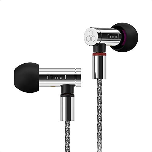 final E5000 in Ear Isolating Earphones, 6.4mm Dynamic Driver, High-Resolution, Stainless Steel Housing, Detachable Silver-Coated MMCX Cable, Swing-Fit Eartips - Stainless Steel - Image 1
