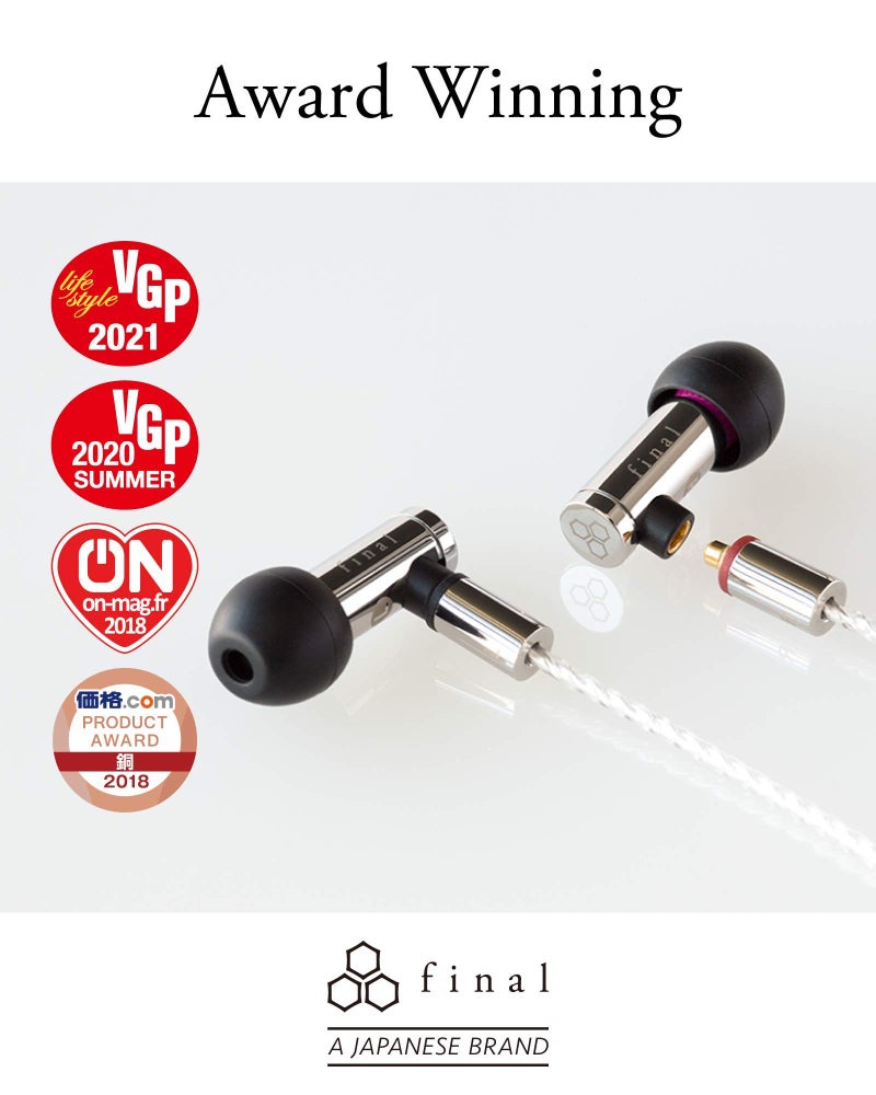 final E5000 in Ear Isolating Earphones, 6.4mm Dynamic Driver, High-Resolution, Stainless Steel Housing, Detachable Silver-Coated MMCX Cable, Swing-Fit Eartips - Stainless Steel - Image 3