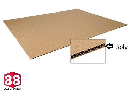 Box Brother 3 Ply Brown Corrugated Packaging Box Size: 8x4x4 Length 8 inch Width 4 inch Height 4 inch 3Ply Corrugated Packaging Box (Pack of 80) - Image 5