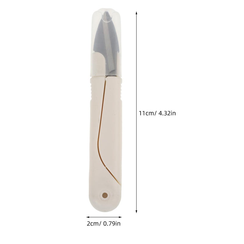 Stainless Steel U Shape Sewing Scissors 2 Pack Portable Crafting Tool for Thread Trimming - Image 3