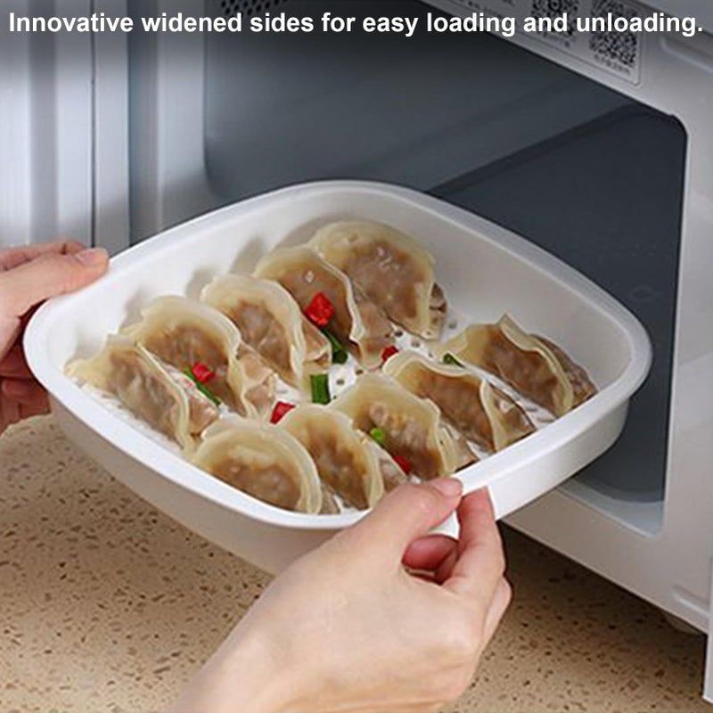 Microwave Steamer Bowl With Lid For Vegetables And Food Kitchen Utensils - Image 3