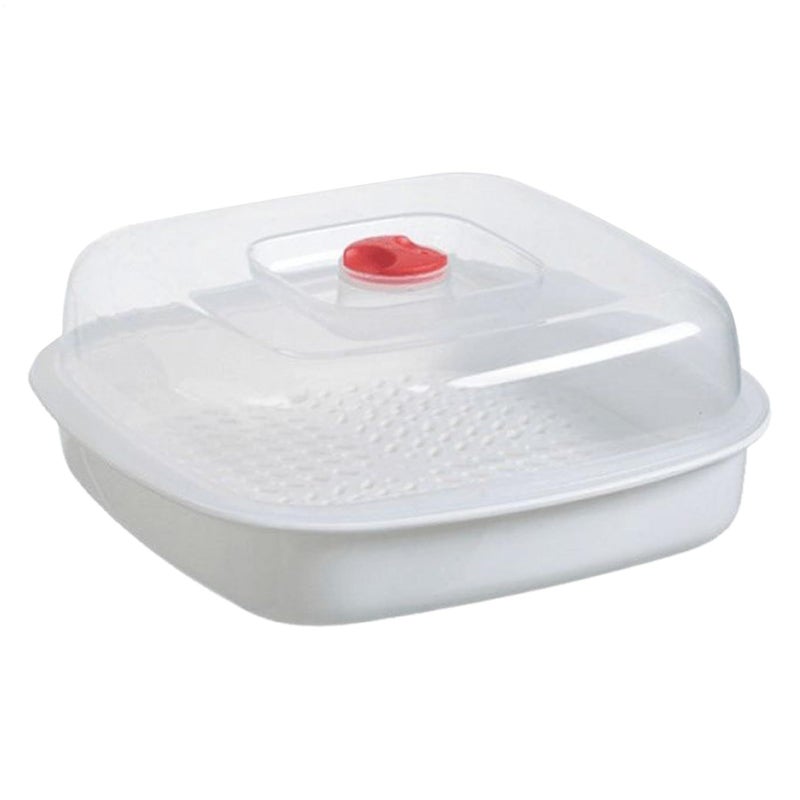 Microwave Steamer Bowl With Lid For Vegetables And Food Kitchen Utensils - Image 2