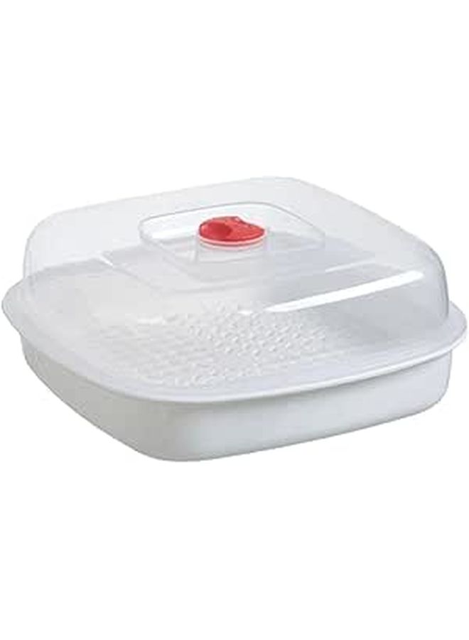 Microwave Steamer Bowl With Lid For Vegetables And Food Kitchen Utensils - Image 1