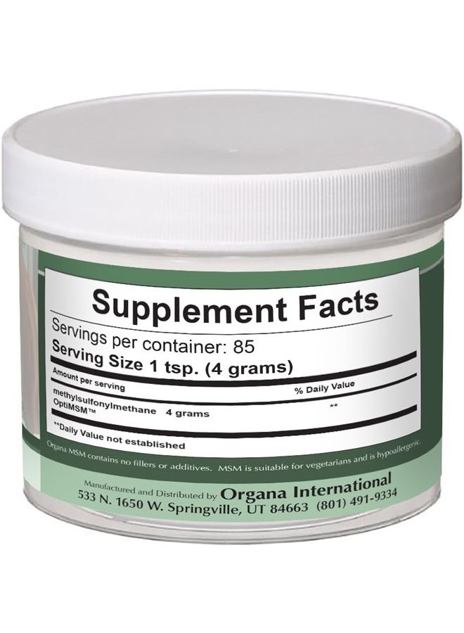 NutriNoche The Best MSM (Opti MSM) by Organa | MSM Powder | MSM for Hair Growth | MSM Supplement | Sulfur Powder Supplement  - Image 2