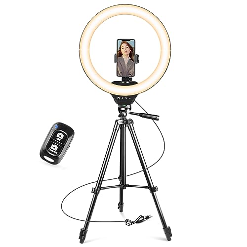 Sensyne 14 Ring Light with Tripod Stand LED Circle Light with Phone Holder for Photo Selfie Video Recording Zoom Meeting - Image 1