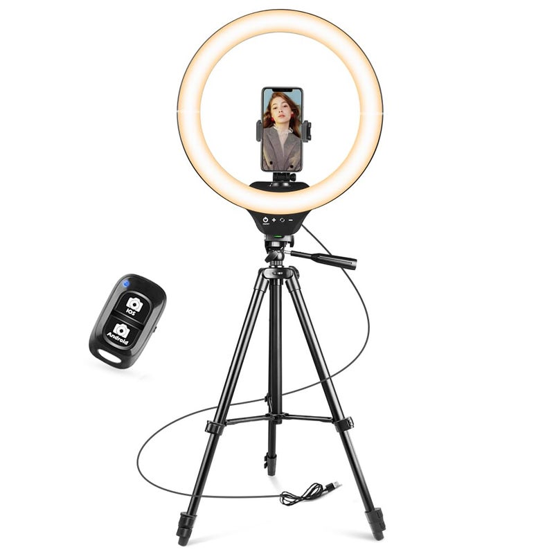 Sensyne 14 Ring Light with Tripod Stand LED Circle Light with Phone Holder for Photo Selfie Video Recording Zoom Meeting - Image 2