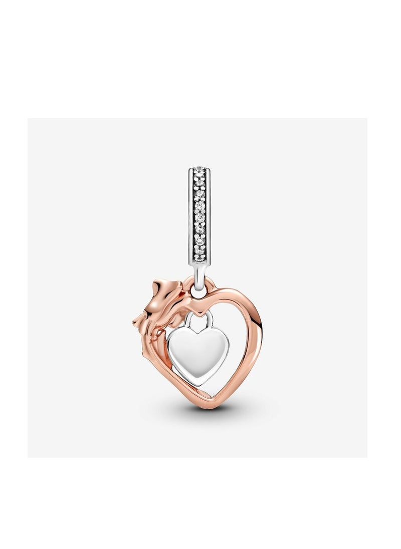 PANDORA - Pandora heart and rose necklace - Image 1