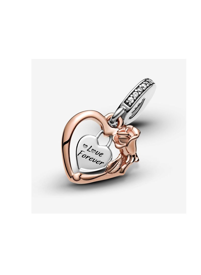 PANDORA - Pandora heart and rose necklace - Image 1