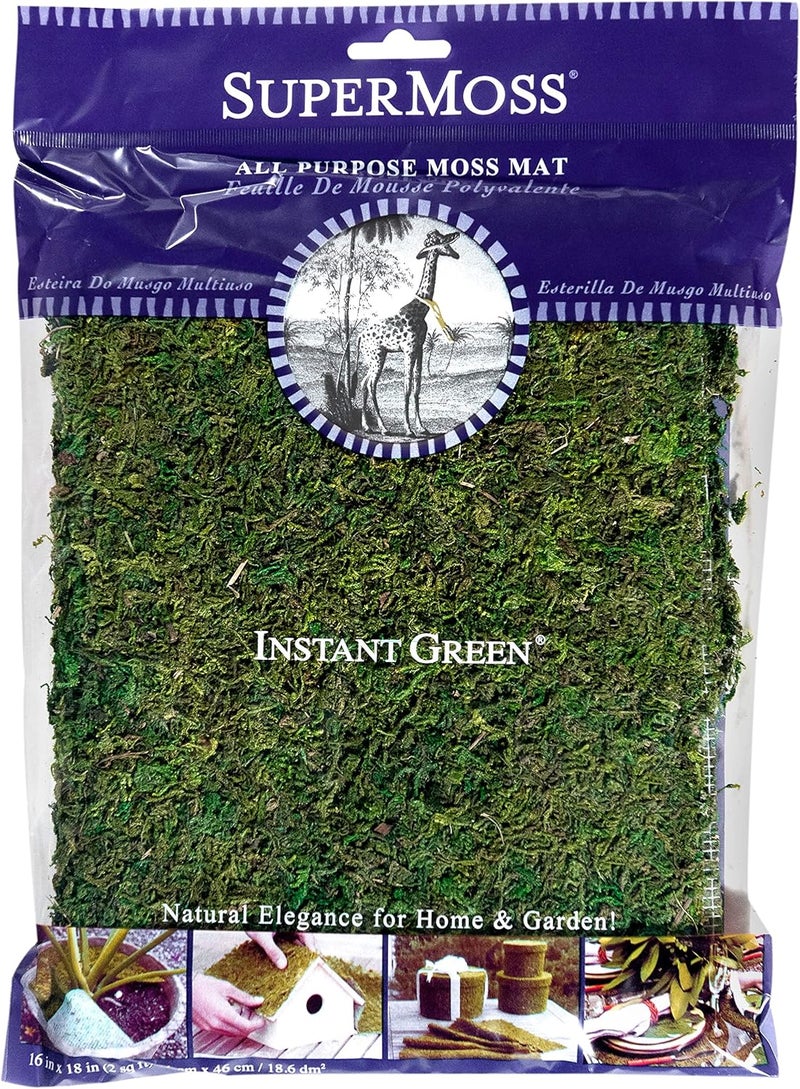 Super Moss Instant Green Mat, Fresh Green, 18 x 16 Inches, Pack of 3 - Image 1