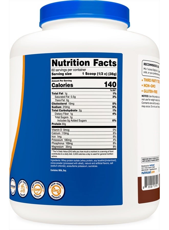 Nutricost مسحوق بروتين مصل اللبن المعزول (شوكولاتة الحليب) 5 أرطال - Image 5