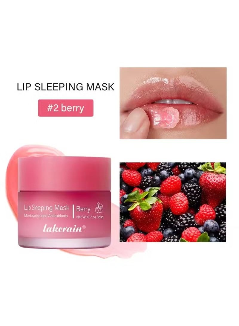 lakerain 20g Moisturizing Lip Mask Night Sleeping Lips Care Maintenance Fades Lip Lines Relieves Lipitis Lip Care Products  - Image 1