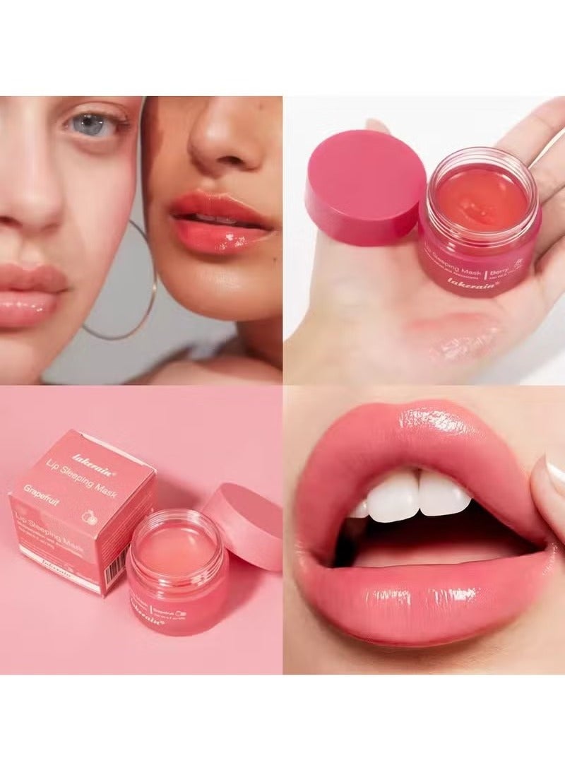 lakerain 20g Moisturizing Lip Mask Night Sleeping Lips Care Maintenance Fades Lip Lines Relieves Lipitis Lip Care Products  - Image 3