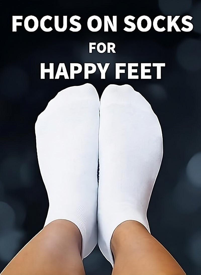 shAyzee 9 Pairs Short Ankle Athletic Socks - Cotton Spandex Sport Socks free size  - Image 2