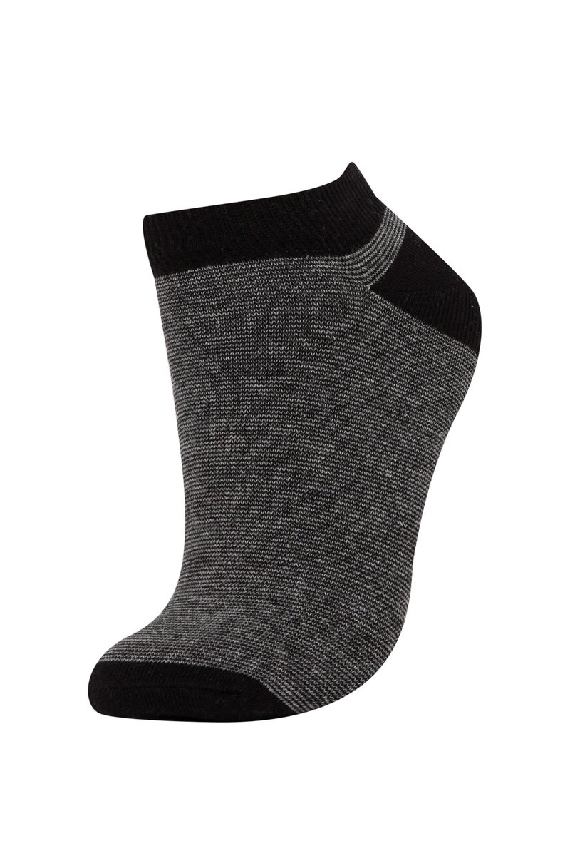 DeFacto Multicolour Man Boy 5 Piece Cotton Ankle Socks Casual - Image 4