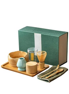 Arabest 8 Piece Matcha Set, Luxurious Tea Set with Matcha Whisk, Tea Spoon, Stand, Ceramic Bowl, Spoon, Teapot, Tray and Tea Towel, Traditional Handmade Tea Kit for Home, Party and Ceremony  - Image 5