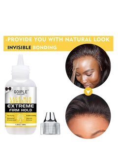 Goiple Lace Wig Glue Kit Lace Front Glue Kit for Wigs, Strong Hold Glue for Wigs and Hair Systems Invisible Bonding, Wig Adhesive Hair Glue, Wig Remover, Hair Wax Stick, Edge Band, Razor & HD Wig Cap  - Image 3