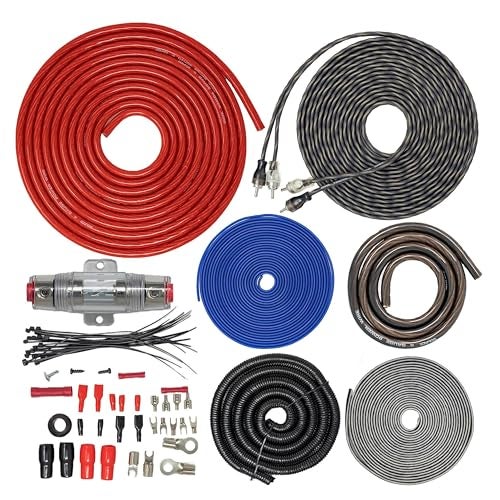 SoundBox 4 Gauge Amp Kit Amplifier Install Wiring & 2.5 Farad Digital Capacitor, 2300W Peak - Image 4