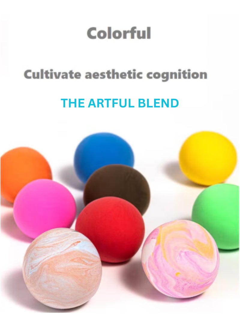 THE ARTFUL BLEND 36-Color Air-Dry Clay Set for Kids – Soft, Non-Toxic & Lightweight Modeling Clay for DIY Crafts, Educational Play & Creative Fun - Image 5