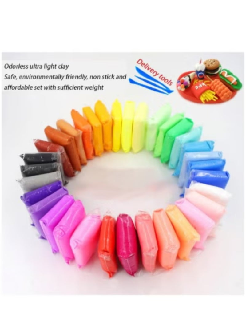 THE ARTFUL BLEND 36-Color Air-Dry Clay Set for Kids – Soft, Non-Toxic & Lightweight Modeling Clay for DIY Crafts, Educational Play & Creative Fun - Image 3