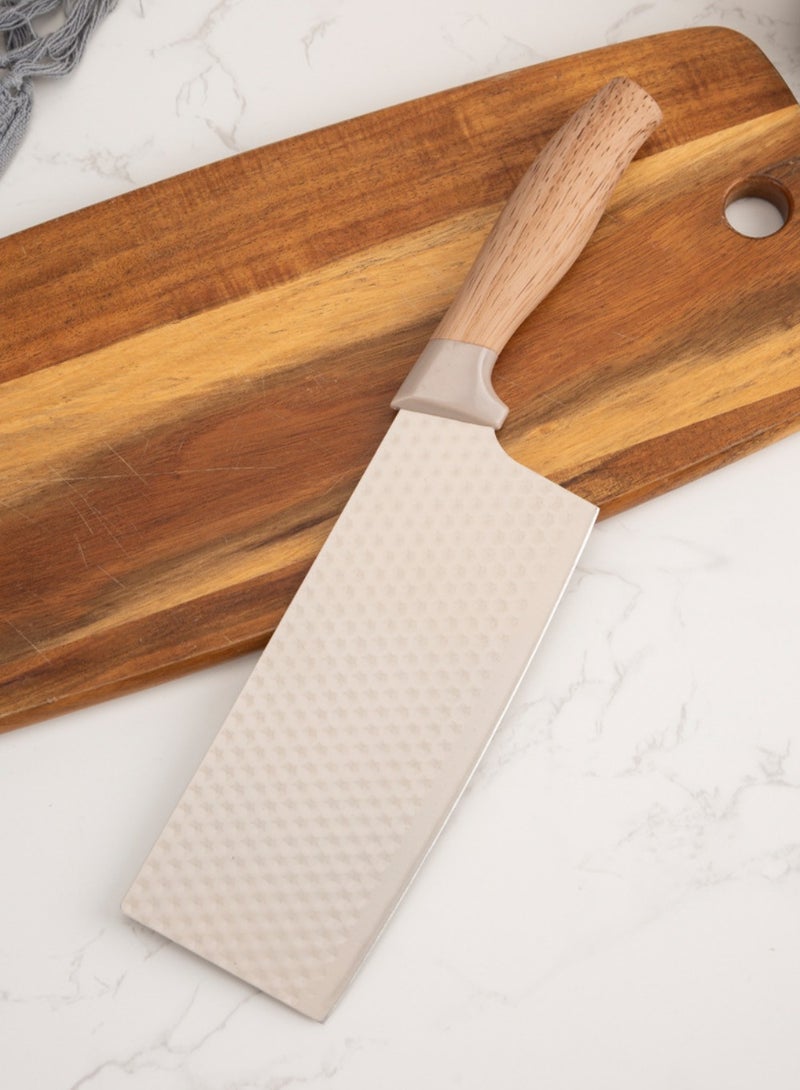 C&E Knife Set, 6-Piece Professional Kitchen Knife Set for Chef, Super Sharp Knife Set with Universal Knife Block, Anti-Rust Stainless Steel Kitchen Knife Block Set, Ergonomical Design (Khaki) - Image 4