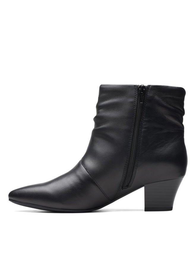 clarks Women's Teresa Skip Ankle Boot, Black Leather, 5 - Image 5