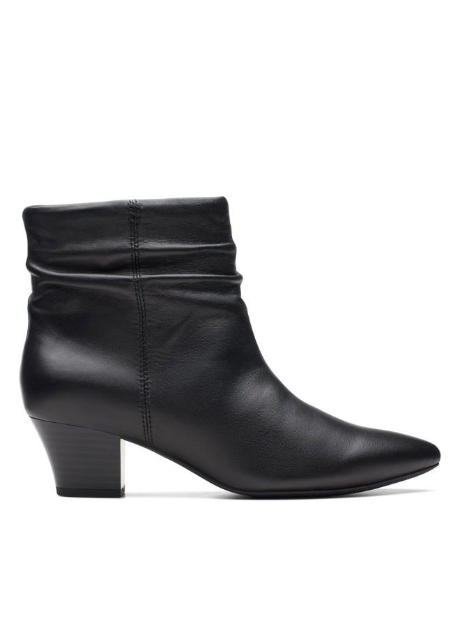 clarks Women's Teresa Skip Ankle Boot, Black Leather, 5 - Image 2
