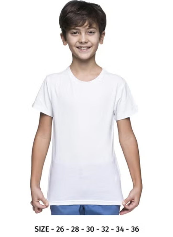 يانيك تيشيرت قطن للأطفال بياقة دائرية – خفيف الوزن ومناسب للاستخدام اليومي.
