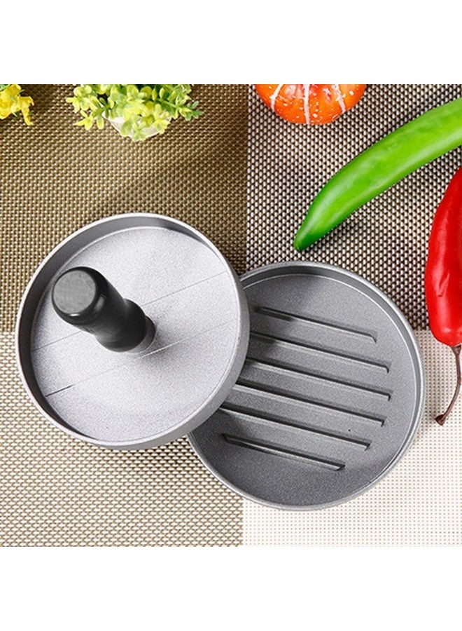 THW ضغط برجر تيكي باتي من THW® | قالب صنع باتي من الألمنيوم للبرجر المنزلي | قطر 4.5 بوصة، غير لاصق، قابل للتعديل في السماكة | مثالي للبرجر، الكعك والمقبلات | ضغط برجر يدوي - Image 2