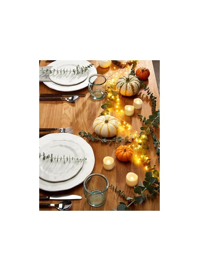 The Bros 12-Pack Flameless LED Tea Lights Candles Battery Operated, 200+Hour Fake Electric Candles TeaLights for Votive, Aniversary, Wedding Centerpiece Table Decor, Funeral, Halloween, Christmas - Image 4