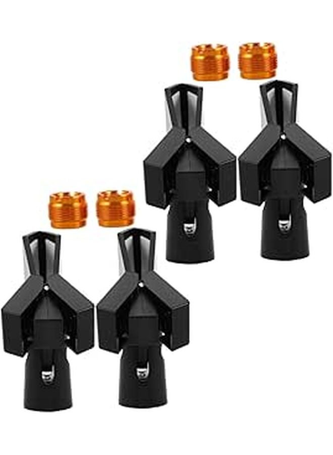 4 Pack Microphone Clip Stand Adapter U Shaped Spring Clamp For Table Desktop - Image 1