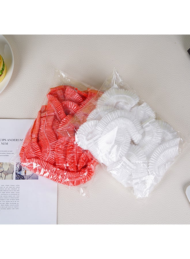 Elastic Table Cover Disposable Thickened Pe Transparent Tablecloth Waterproof And Oil-proof Non-washable Table Cloth Bunted Table Cover-Color:Red (pack Of 10)-Specifications:R120 Diameter Round Table Or 170 Inner Square Table With Length And Width - Image 4