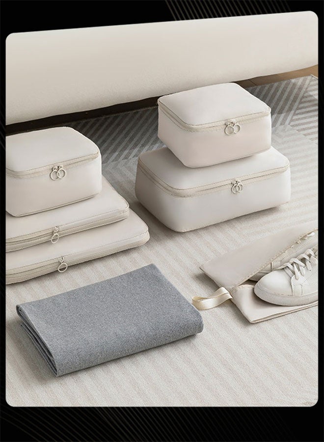 Joychic 6 Pcs packing cubes for suitcases Travel Cubes Packing Suitcase Organizer Bags Set Lightweight Essential Bag with Large Toiletries Clothes Shoes - Image 2