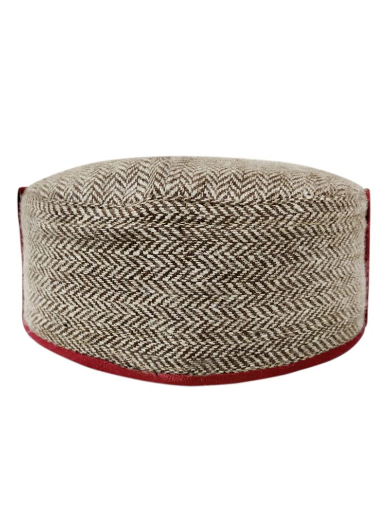 Vastraa Fusion Store قبعة فاسترا للرجال والنساء من الصوف كولو/هيماتشالي (عبوة من 1) - Image 3