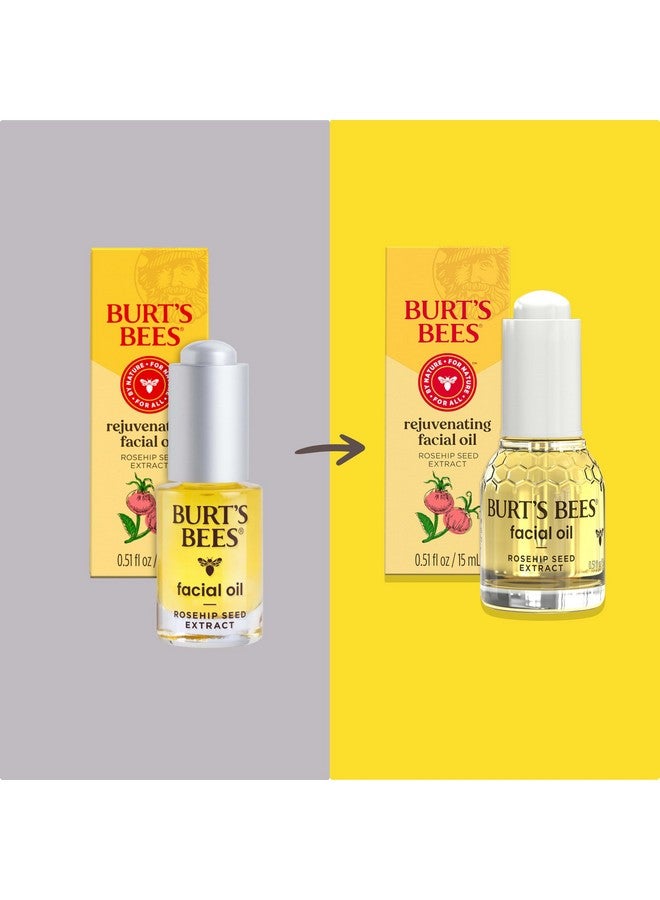 بيرتس بيز زيت الوجه Gua Sha من Burt's Bees مع مستخلص بذور ثمر الورد، يقلل من ظهور الخطوط الدقيقة والتجاعيد، يُستخدم مع بكرة الثلج وأدوات الوجه، للعناية بالبشرة من أصل طبيعي، 0.51 أونصة سائلة. - Image 2