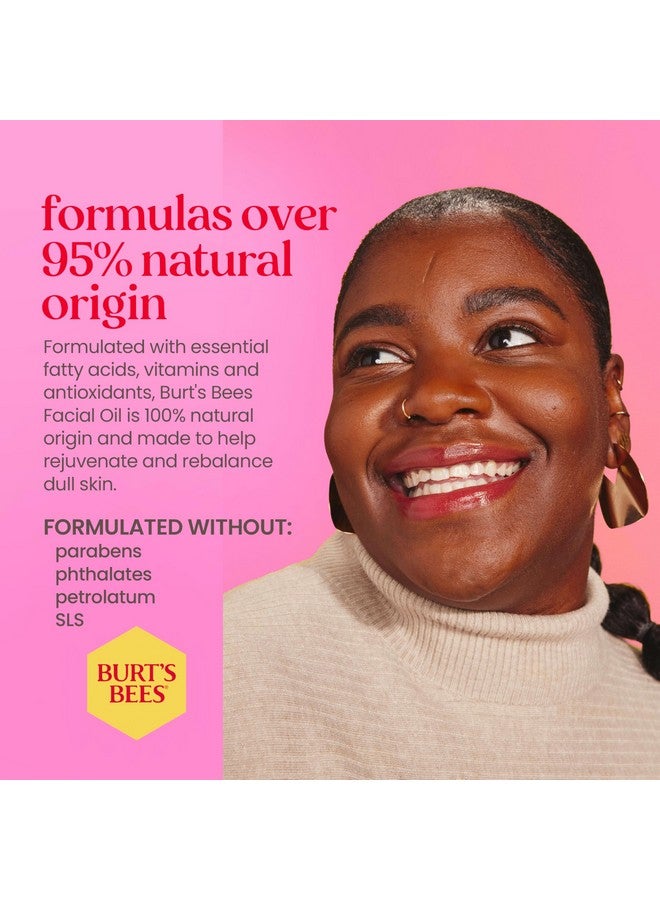 بيرتس بيز زيت الوجه Gua Sha من Burt's Bees مع مستخلص بذور ثمر الورد، يقلل من ظهور الخطوط الدقيقة والتجاعيد، يُستخدم مع بكرة الثلج وأدوات الوجه، للعناية بالبشرة من أصل طبيعي، 0.51 أونصة سائلة. - Image 5