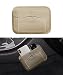 SUJADE YAKEFLY Car Seat Side Pocket Organizer PU Leather Holder with Cell Phone Sunglasses Gap Filler Mini Storage Bag Interior Accessories Organizer Beige - Image 2