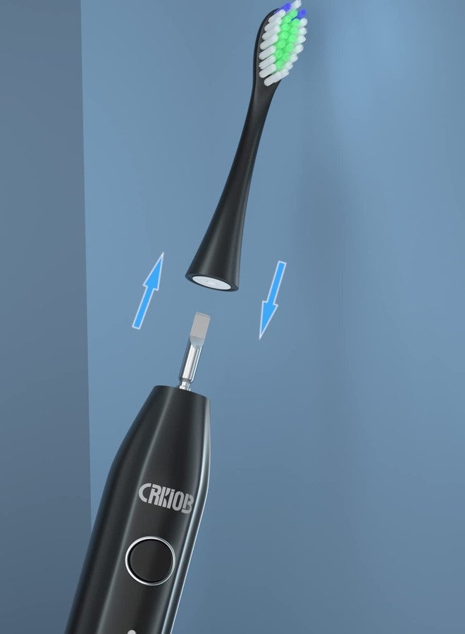 CRKIOB 8-Pack of Toothbrush Replacement Heads for CRKIOB C1 Series (Black) - Image 4